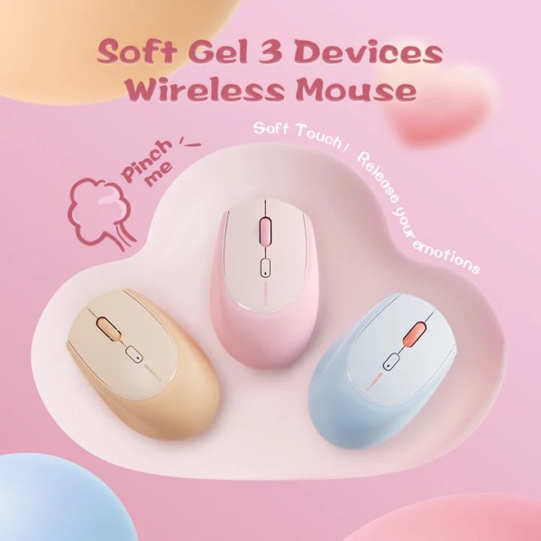 Chuột không dây MicroPack Soft Silicone Lifestyle MS-201W 